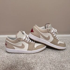Jordan 1 Low Sail/Rattan/White